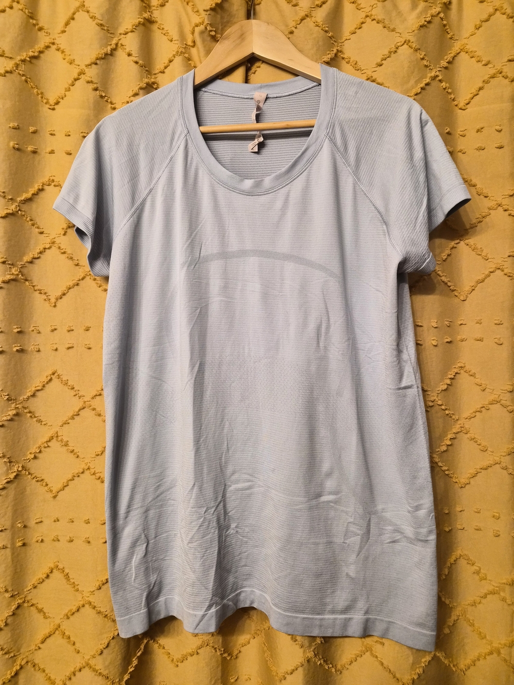 lululemon athletica Pale Grey Short Sleeve Crew Tee